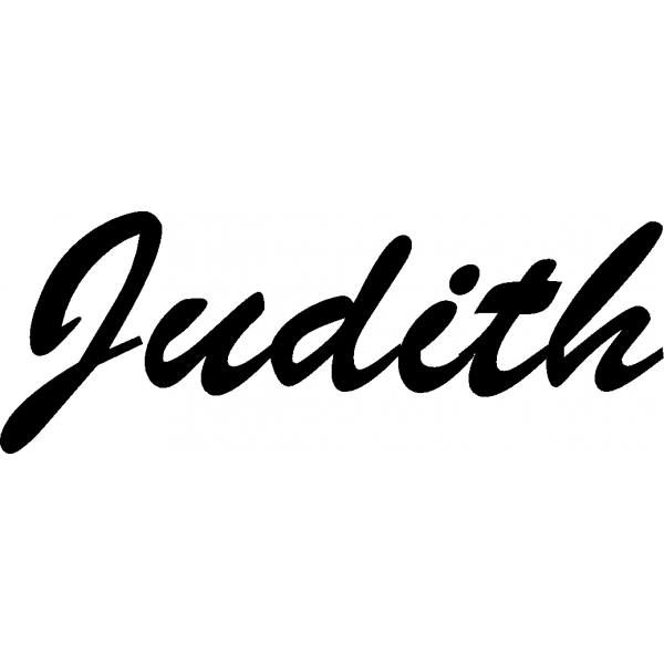 Judith - Schriftzug aus Birke-Sperrholz