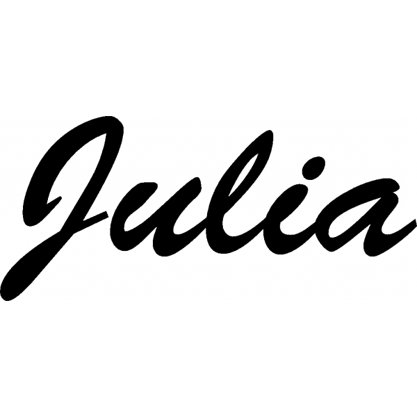 Julia - Schriftzug aus Birke-Sperrholz