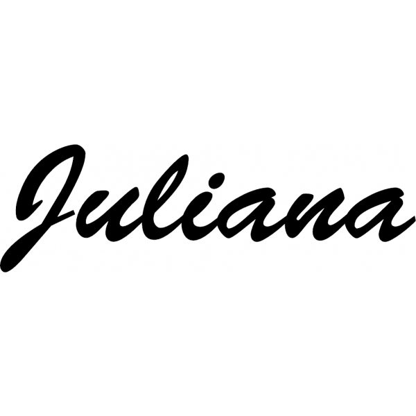 Juliana - Schriftzug aus Birke-Sperrholz