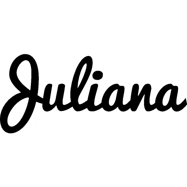 Juliana - Schriftzug aus Birke-Sperrholz