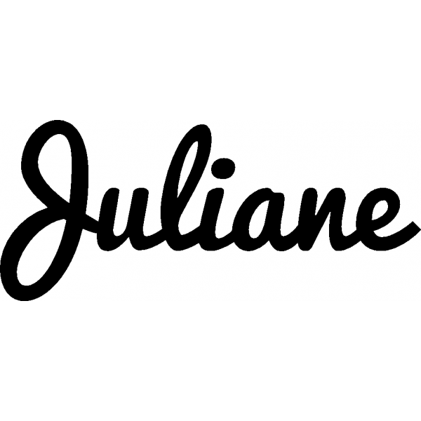 Juliane - Schriftzug aus Birke-Sperrholz