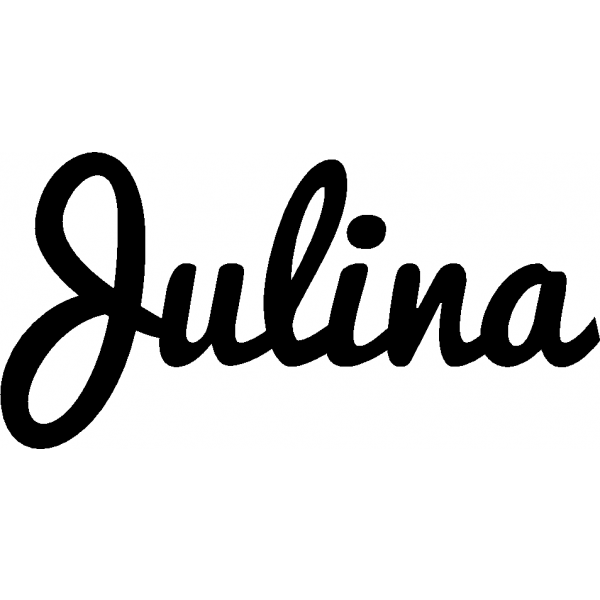Julina - Schriftzug aus Birke-Sperrholz