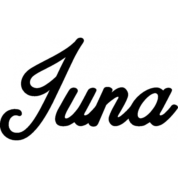 Juna - Schriftzug aus Birke-Sperrholz