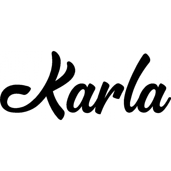 Karla - Schriftzug aus Birke-Sperrholz