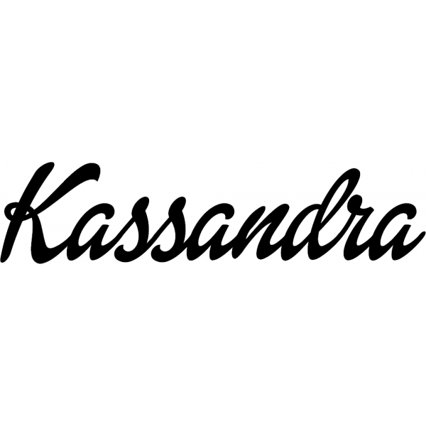 Kassandra - Schriftzug aus Birke-Sperrholz