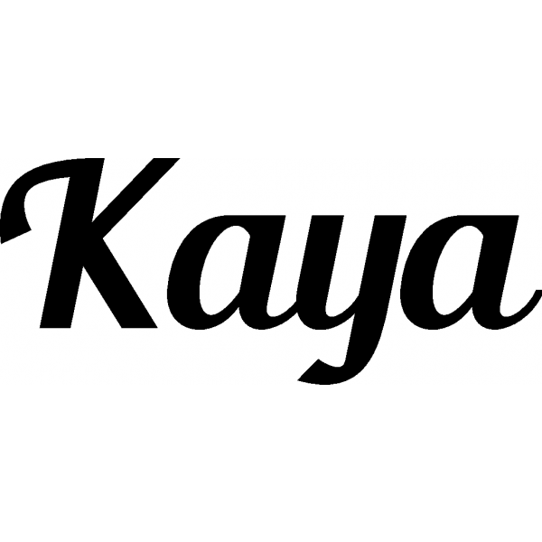 Kaya - Schriftzug aus Birke-Sperrholz