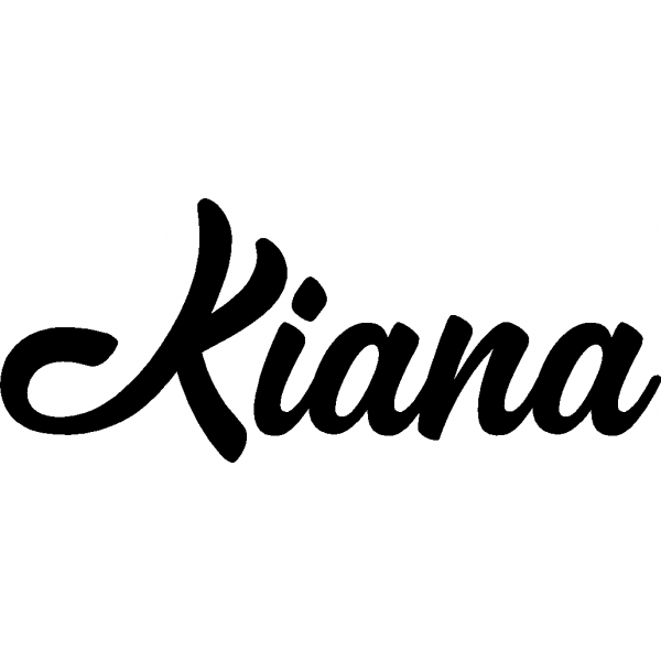 Kiana - Schriftzug aus Birke-Sperrholz