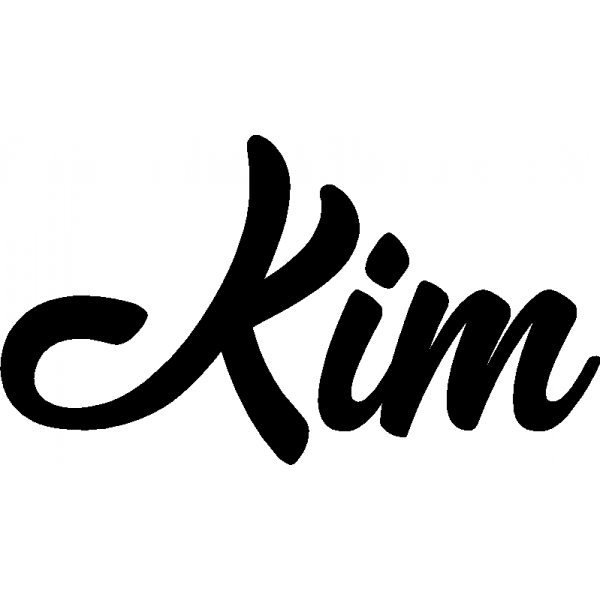 Kim - Schriftzug aus Birke-Sperrholz