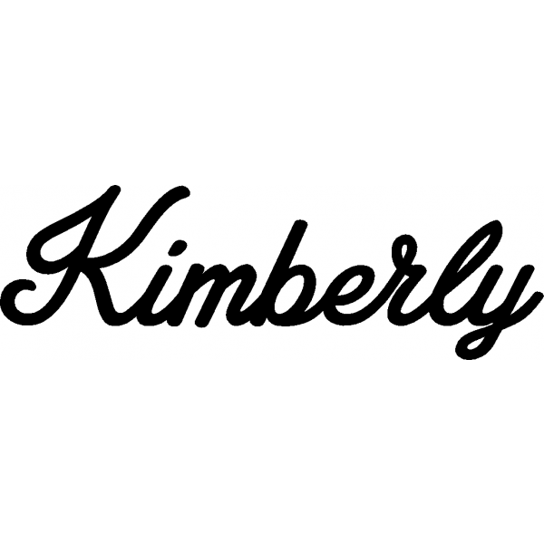 Kimberly - Schriftzug aus Birke-Sperrholz