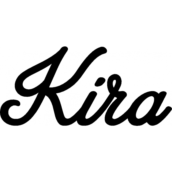 Kira - Schriftzug aus Birke-Sperrholz