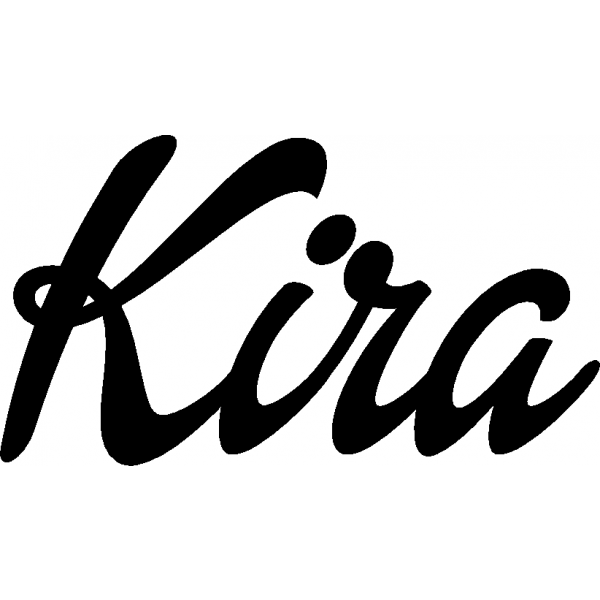 Kira - Schriftzug aus Birke-Sperrholz