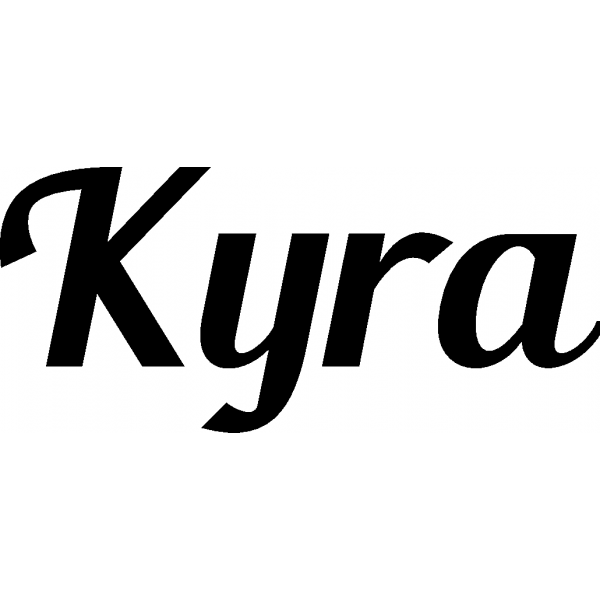 Kyra - Schriftzug aus Birke-Sperrholz