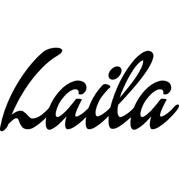 Laila - Schriftzug aus Birke-Sperrholz