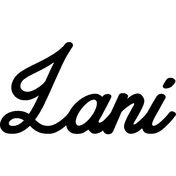 Lani - Schriftzug aus Birke-Sperrholz