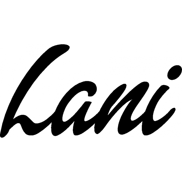 Lani - Schriftzug aus Birke-Sperrholz