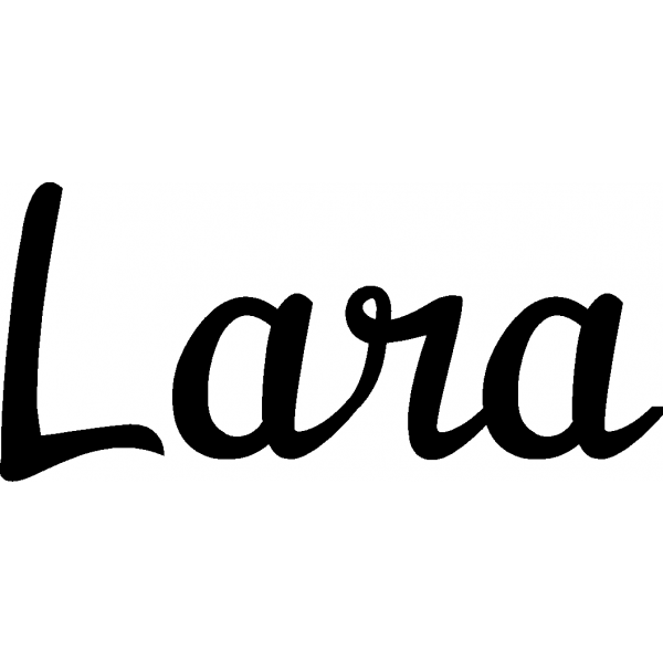 Lara - Schriftzug aus Birke-Sperrholz