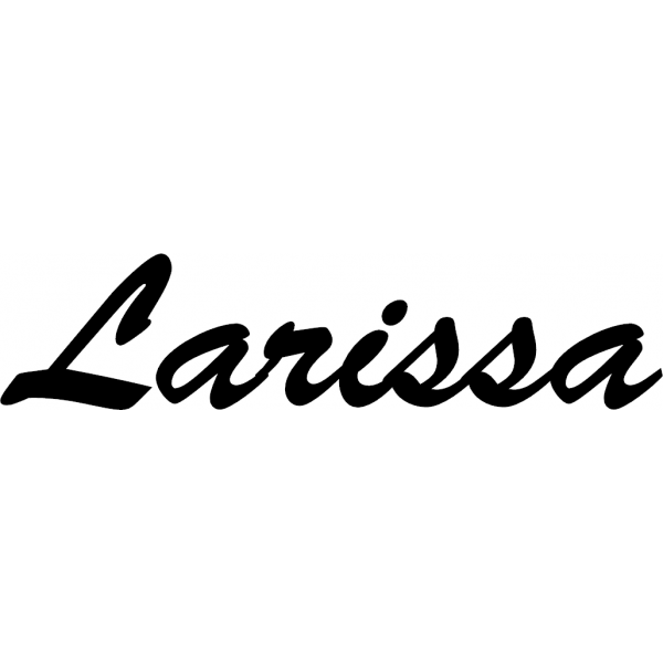 Larissa - Schriftzug aus Birke-Sperrholz