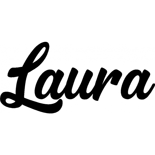 Laura - Schriftzug aus Birke-Sperrholz