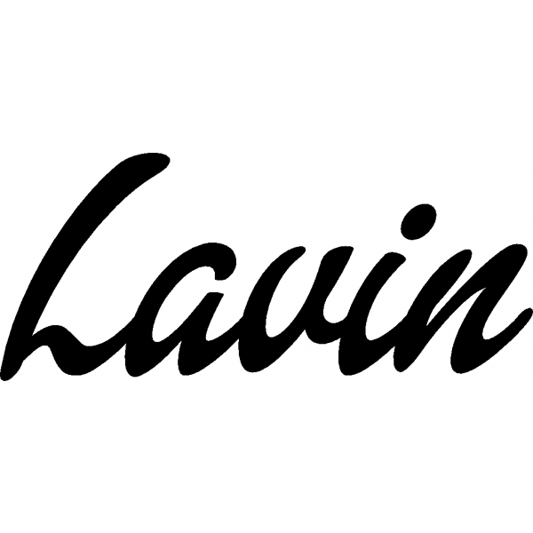 Lavin - Schriftzug aus Birke-Sperrholz