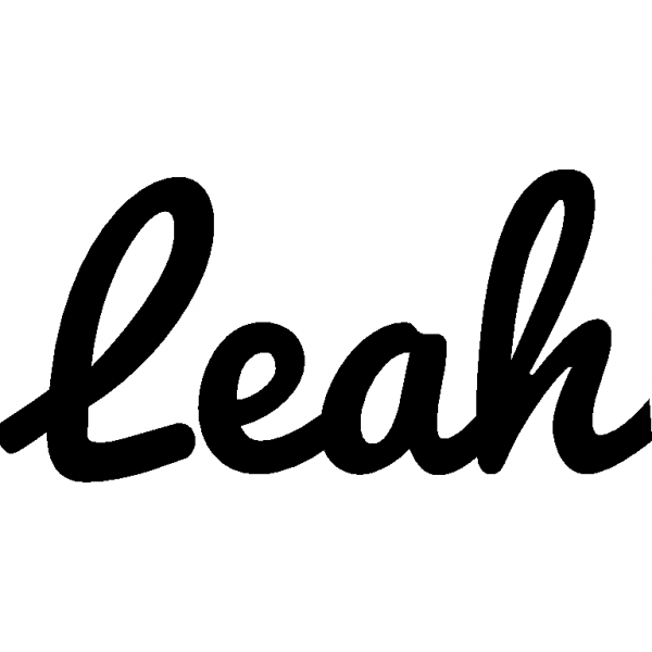 Leah - Schriftzug aus Birke-Sperrholz