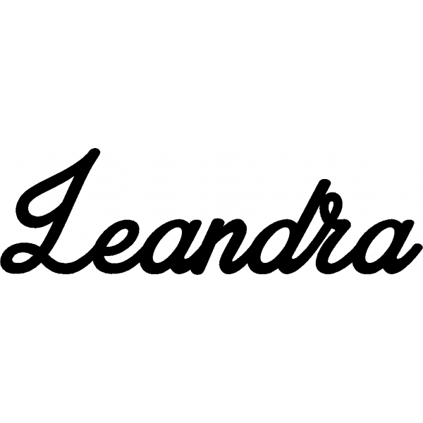 Leandra - Schriftzug aus Birke-Sperrholz