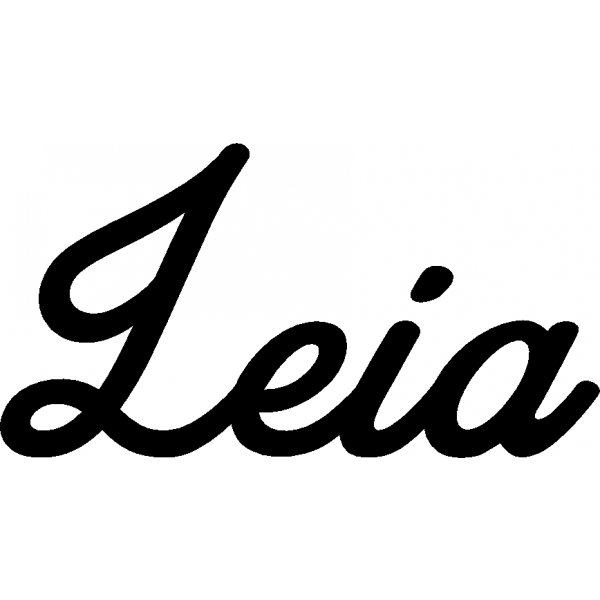 Leia - Schriftzug aus Birke-Sperrholz