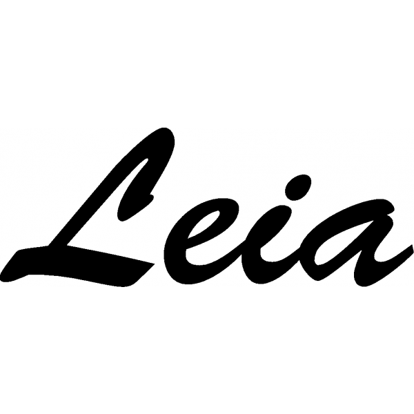 Leia - Schriftzug aus Birke-Sperrholz