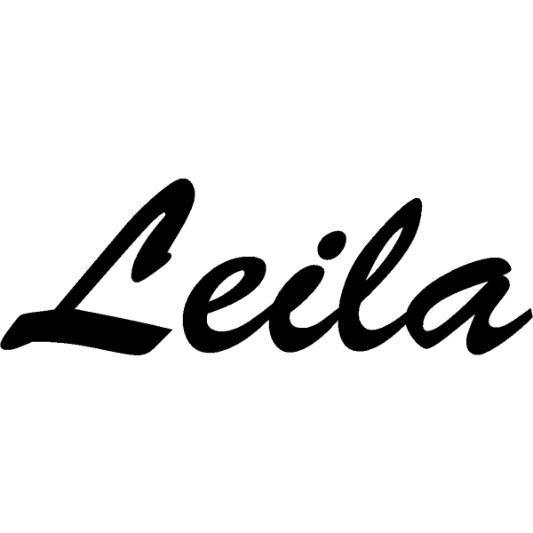 Leila - Schriftzug aus Birke-Sperrholz