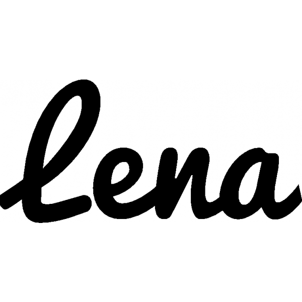 Lena - Schriftzug aus Birke-Sperrholz