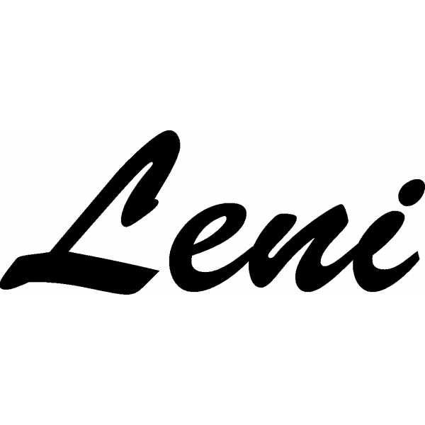 Leni - Schriftzug aus Birke-Sperrholz
