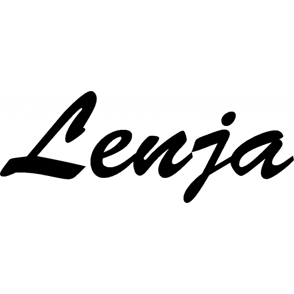 Lenja - Schriftzug aus Birke-Sperrholz