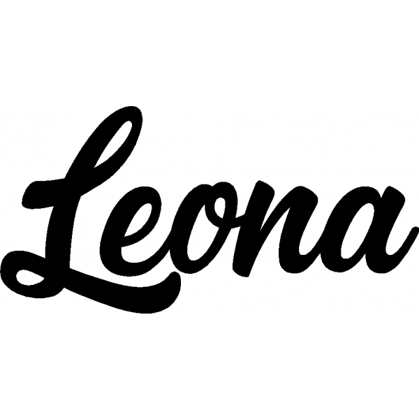 Leona - Schriftzug aus Birke-Sperrholz