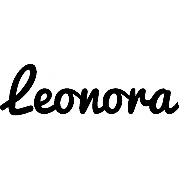 Leonora - Schriftzug aus Birke-Sperrholz