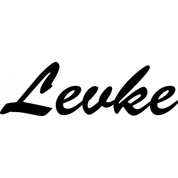 Levke - Schriftzug aus Birke-Sperrholz