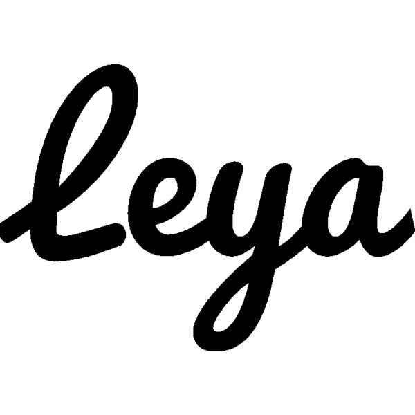 Leya - Schriftzug aus Birke-Sperrholz