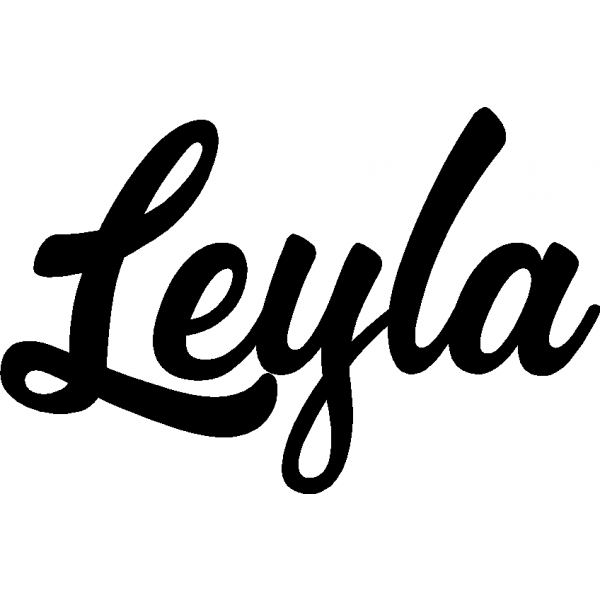 Leyla - Schriftzug aus Birke-Sperrholz