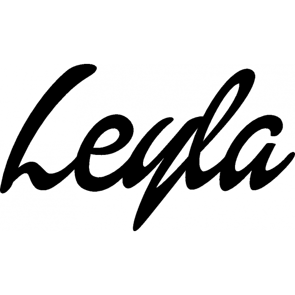 Leyla - Schriftzug aus Birke-Sperrholz