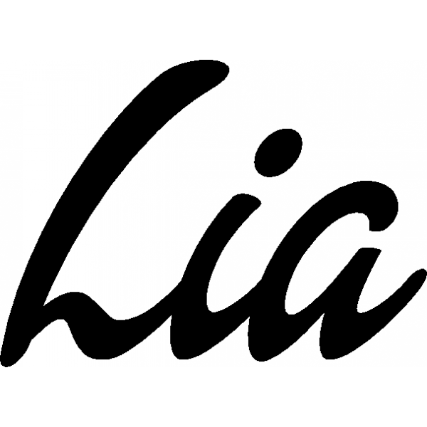 Lia - Schriftzug aus Birke-Sperrholz