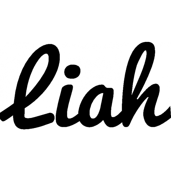 Liah - Schriftzug aus Birke-Sperrholz