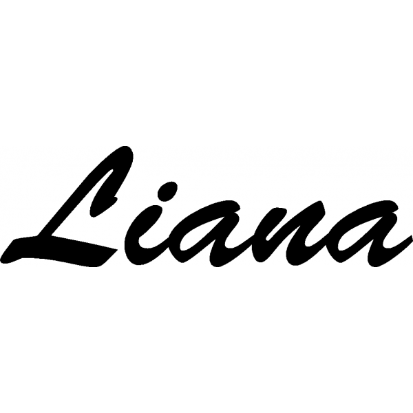 Liana - Schriftzug aus Birke-Sperrholz