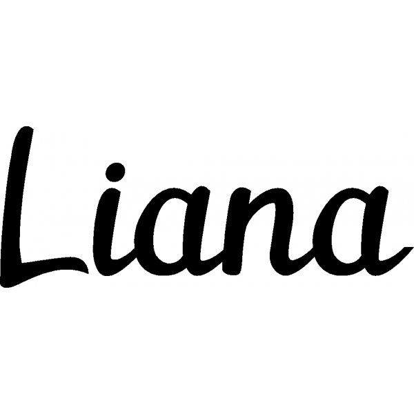 Liana - Schriftzug aus Birke-Sperrholz
