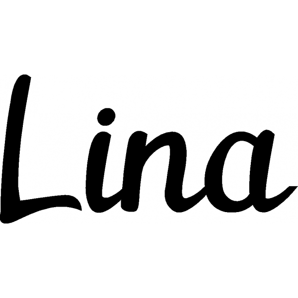 Lina - Schriftzug aus Birke-Sperrholz