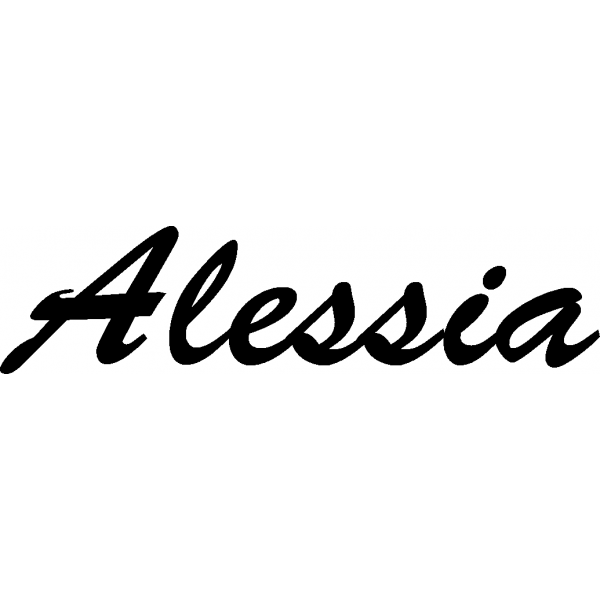 Alessia Schriftzug aus Buchenholz Casa Hardy Holzdesign