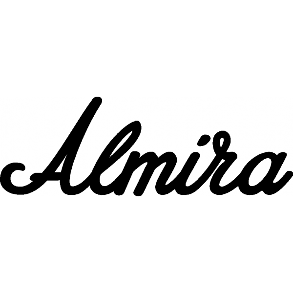 Almira - Schriftzug aus Buchenholz