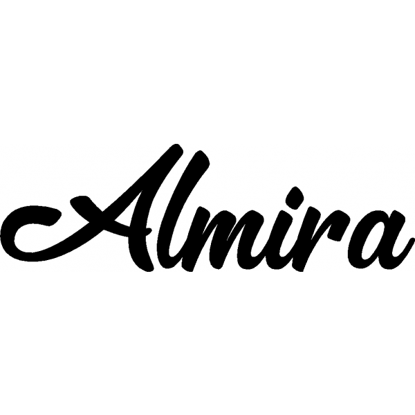 Almira - Schriftzug aus Buchenholz
