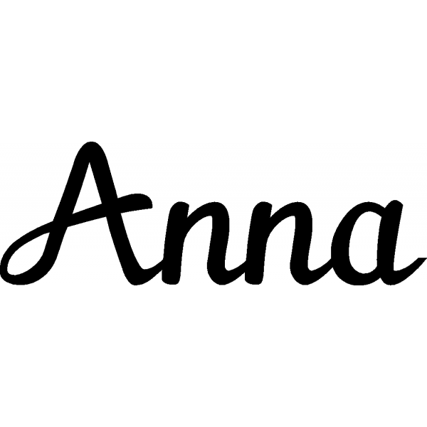 Anna Schriftzug aus Buchenholz Casa Hardy Holzdesign