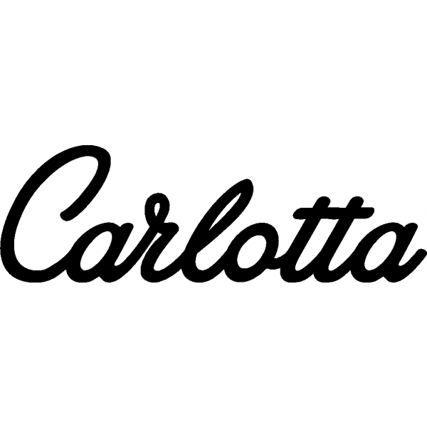 Carlotta Schriftzug aus Buchenholz Casa Hardy Holzdesign