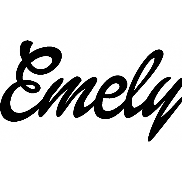 Emely - Schriftzug aus Buchenholz