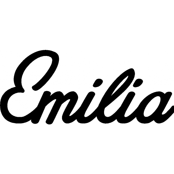 Emilia - Schriftzug aus Buchenholz