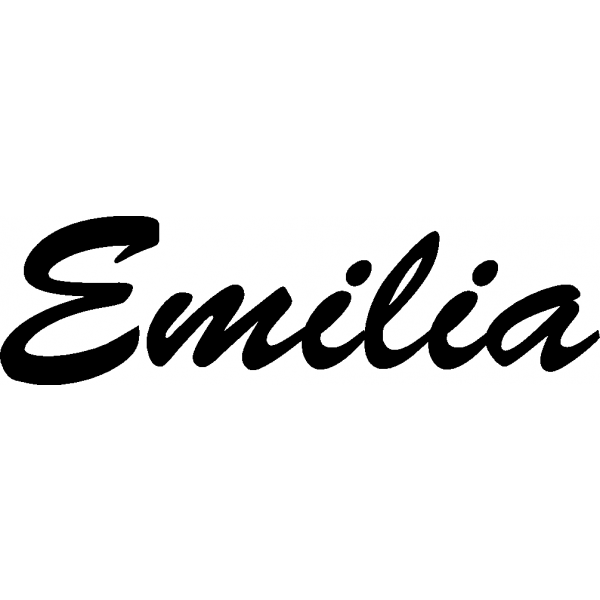 Emilia - Schriftzug aus Buchenholz